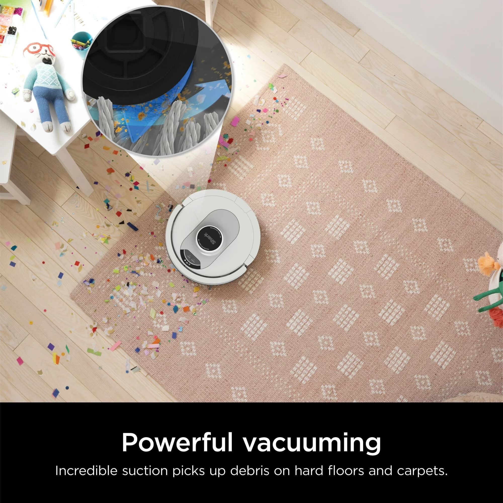 Restored Shark AI Ultra Robot Vacuum, with Matrix Clean, Home Mapping, 60-Day Capacity Bagless Self Empty Base, Perfect for Pet Hair, Wifi, Works with Alexa, AV2511AE (Black/Silver) (Refurbished)