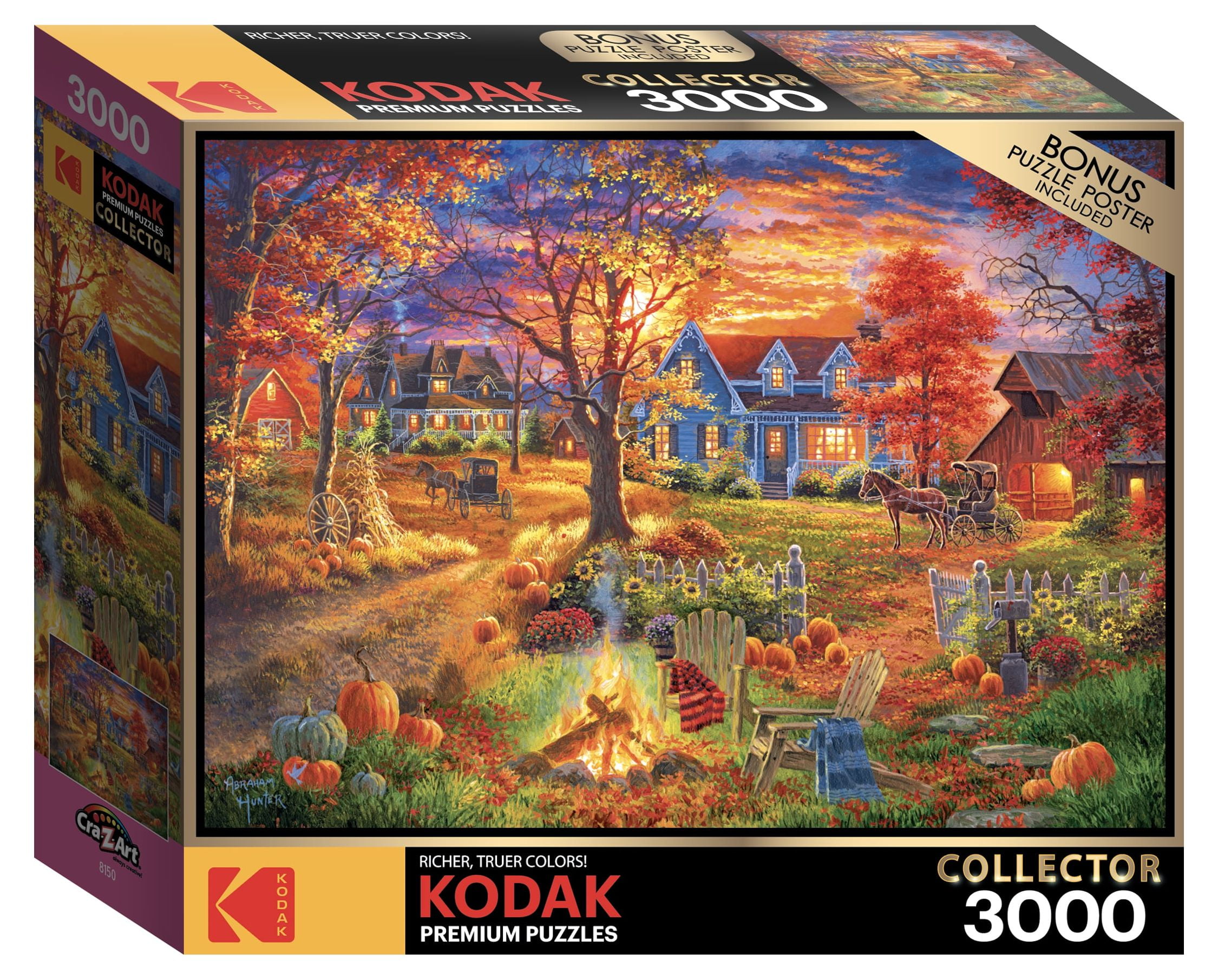 Cra-Z-Art Kodak 3000-Piece Autumn Village Adult Jigsaw