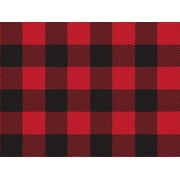 Pack Of 1, Buffalo Plaid Christmas 24" X 417' Roll Christmas Premium Gift Wrap Papers For 175 -200 Gifts Made In USA