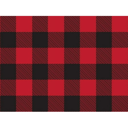 Pack Of 1, Buffalo Plaid Christmas 24" X 417' Roll Christmas Premium Gift Wrap Papers For 175 -200 Gifts Made In USA