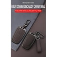 thumbnail image 5 of Key Fob Cover Compatible with Toyota 4Runner RAV4 Camry Prius Prado Keychain Case Holder Protector,A Keychain Black, 5 of 6