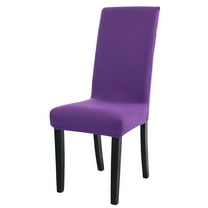 Unique Bargains Stretch Spandex Chair Cover for Dining Room Purple M