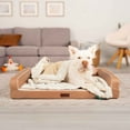 thumbnail image 5 of FurHaven Birch Faux Fur & Suede Waterproof Blanket for Dogs and Cats - Taupe, Large, 5 of 13