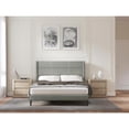 thumbnail image 3 of Glenwillow Home Pax Upholstered Platform Bed in Stone, Queen, 3 of 8