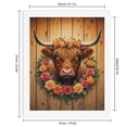 thumbnail image 2 of Paint by Numbers Kit for Adults, Cow Floral Wreath Rustic Charm Paint by Numbers, Easy Paint by Numbers Kit for Adults Beginner, DIY Adult Paint by Number Kits on Canvas, 12x16in Home Decor, 2 of 7