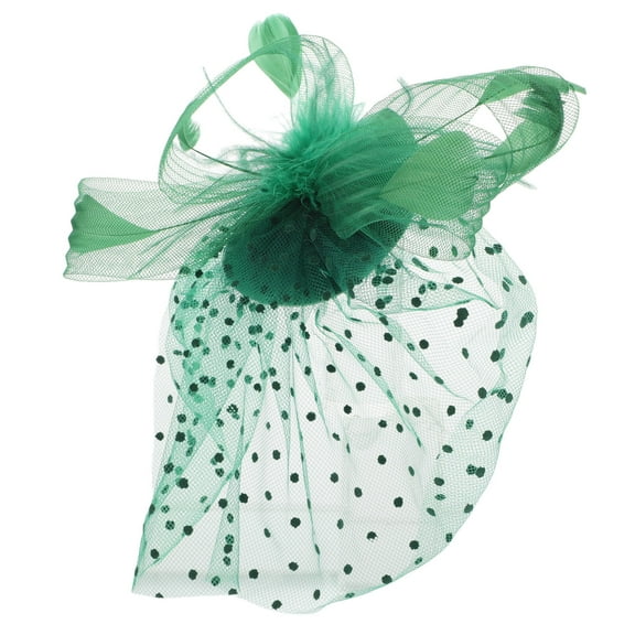 WORGEOUS Vintage Bridal Hairpin with Flower and Bird Design, Tea Party Fascinator Hat, Mesh Veil Hair Clip, Elegant Headpiece