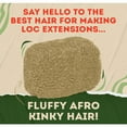 thumbnail image 2 of Locsanity 100% Afro Kinky Bulk Natural Human Hair for Dreadlocks, Loc Repair, Extensions, Twists, Braids, 16" Long (1 oz), 2 of 7