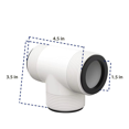 thumbnail image 1 of Distributeur de Tuyau en Forme de T pour Piscine Convient pour 1,5 Pouces, Compatible avec Intex Coleman Pompe à Eau (2 Pcs)-week, 1 of 2