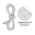 thumbnail image 3 of Uxcell 4pcs Rhinestone Shoe Laces with Net 55" Diamond Drawstring Cords Replacement for Sneakers, White, 3 of 6