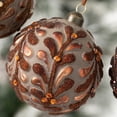 thumbnail image 2 of 4"H Sullivans Mosaic Leaf Ornament - Set of 3, Multicolored Christmas Ornaments, 2 of 3