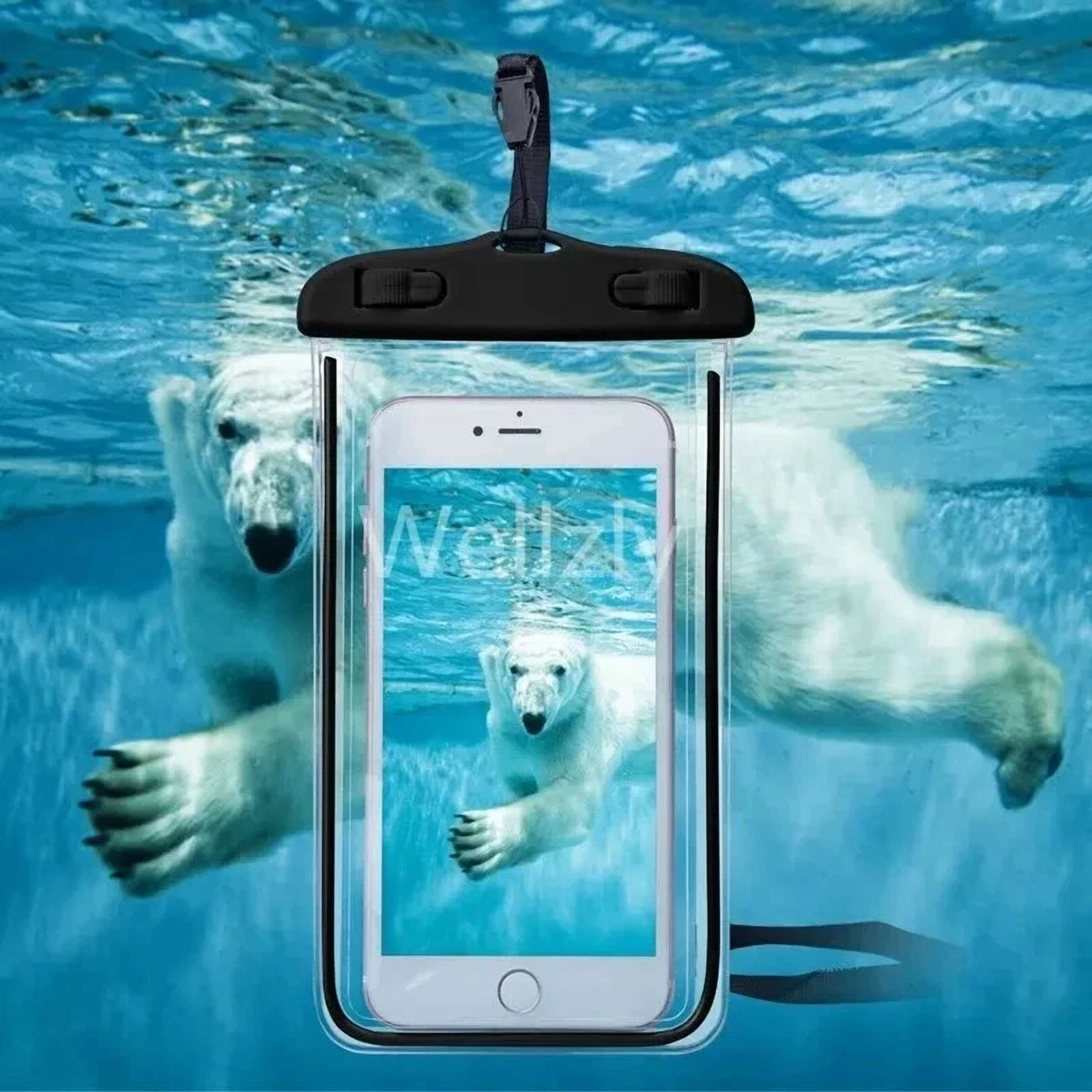 BUTTERFLY- Pink Waterproof Phone Dry Bag Pouch Underwater Swimming Cell Phone Case Cover