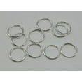 thumbnail image 4 of U8MO 500 Metal Open Jump Ring 10X1mm Round Loop O-Ring Link Connector Colour Choice-Silver, 4 of 9