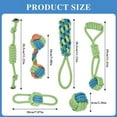 thumbnail image 2 of MGEZCOO 6 Pack Durable Rope Dog Toys for Chewing and Tug of War, Puppy Teething Chew Set for Small to Medium Dogs, Green & Blue, 2 of 5