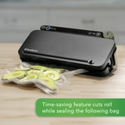 FoodSaver® Multi-Use Vacuum Sealing & Food Preservation System with Bonus Roll, Charcoal Stainless Steel