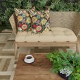 thumbnail image 2 of Jordan Manufacturing 18" x 18" Gaya Pizzazz Multicolor Floral Square Outdoor Throw Pillow (2 Pack), 2 of 11