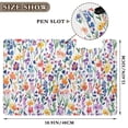 thumbnail image 3 of FORMRS A4 Clipboard Folder with Pen Holder Horizontal Foldable School Office Binder, Purple Wildflower Pattern, 3 of 9
