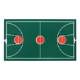 thumbnail image 1 of Basketball Court Model for Sand Table Scene Miniature Scale Basketball Playground Desktop Decoration Micro Basketball Court for Handcraft Enthusiasts, 1 of 9
