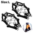 thumbnail image 1 of Crampones de pesca para hielo, calzado y botas, crampones de tracción para hielo y nieve para hombres, mujeres y niños, para caminar sobre hielo y nieve en invierno, calzado elástico antideslizante., 1 of 8