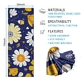 thumbnail image 2 of Pioneer Flower Floral Print Pattern Hot Yoga Mat Towel Non Slip for Hot Yoga - Quick-Drying Yoga Mat Cover with 4 Corner Pockets with Travel Bag - Hot Yoga Towel Non Slip 70"x26", 2 of 6