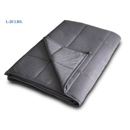 Weighted Blanket (12 lbs, 15 lbs, 20 lbs) Cotton Heavy Gravity Relief
