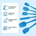 thumbnail image 3 of IPOHVUG Silicone Spatula Rubber Spatula Set for Baking Cooking Mixing High Non Stick Heat Resistant Non Stick Dishwasher Safe BPA-Free Multicolor  (Orange), 3 of 7
