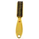 thumbnail image 2 of Fade Brush Peine Tijeras Cepillo de Limpieza Peluquería Skin Fade Vintage Oil Head Shape Tallado Cepillo de Limpieza Gold 4PC, 2 of 5