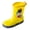 Yellow, variant on Boys Girls Rain Boots Non-Slip Kids Astronaut Print Child Shoes Unisex Boots Rain Boots
