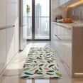 thumbnail image 4 of Green and Red Christmas Holly Pattern Kitchen Rug Mat,Kitchen Runner Rugs Non Skid Washable,Decorative Kitchen Floor Mats for Kitchen,Sink,Laundry,17"x47.2", 4 of 7