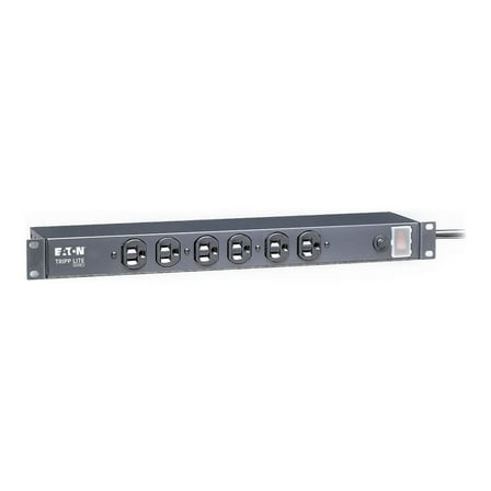 Tripp Lite 1U Rack-Mount Network Server Power Strip w/ 6 Outlets (Front-Facing)