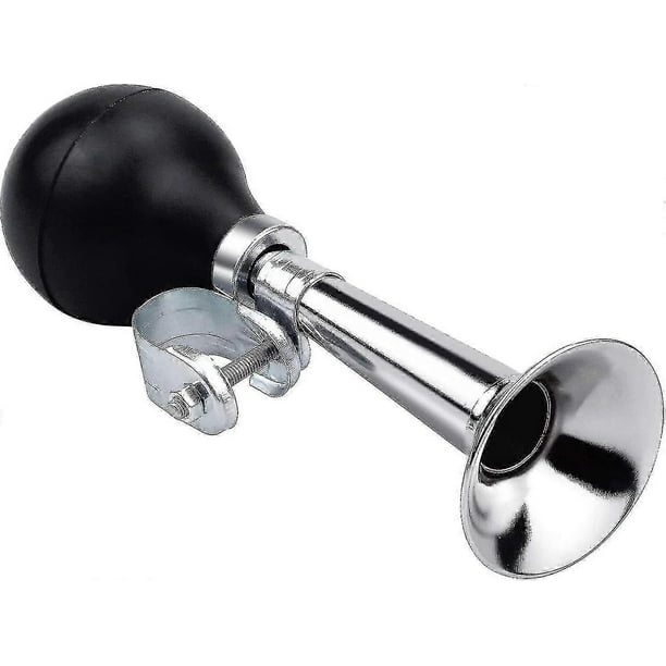 Bocina de bicicleta clásica, bocina de aire de metal retro, bocina de bicicleta tradicional para adultos y niños, bocina de sirena con altavoz giratorio, bocina de aire para manillar de bicicleta (sli