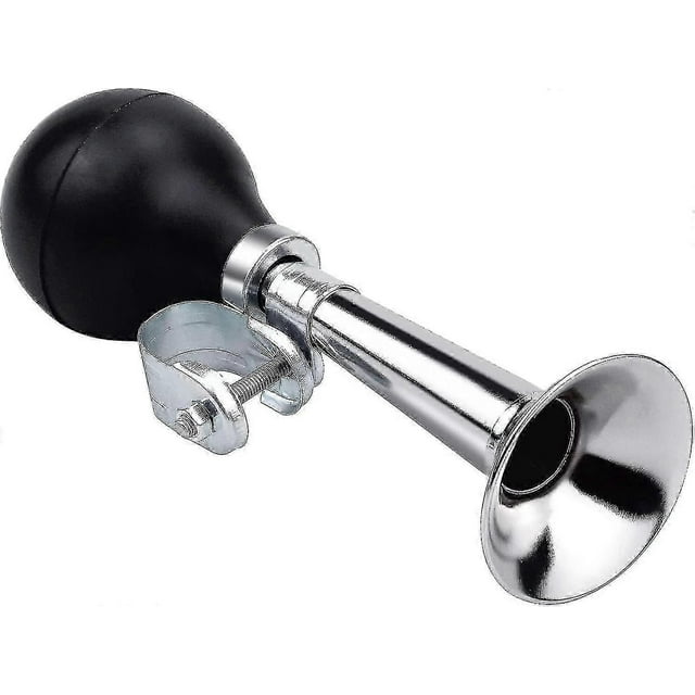 Bocina de bicicleta clásica, bocina de aire de metal retro, bocina de bicicleta tradicional para adultos y niños, bocina de sirena con altavoz giratorio, bocina de aire para manillar de bicicleta (sli
