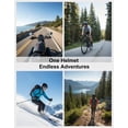 thumbnail image 6 of POV Helmet 4K Action Camera, Wearable Body Cam for Motorcycle Bike Riding, Built-in Audio, Hands-Free Video Recorder for Skiing(Yellow), 6 of 6