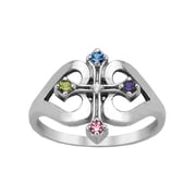 Personalized Family Jewelry Faith Ring available in Sterling Silver, Yellow and White Gold