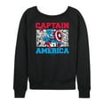 thumbnail image 2 of Marvel The Avengers - Captain America Comic - Women's French Terry Pullover Long Sleeve Shirt, 2 of 5