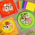 thumbnail image 3 of 240 Pieces Rainbow Party Tableware 60 Set Colorful Paper Plates and Napkins 9oz Paper Cups Complete Pack Disposable Dinnerware Set for Neon Rainbow Birthday Party Decorations Supplies, 3 of 6