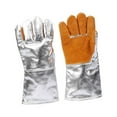 thumbnail image 2 of Almencla Heat Resistant Gloves Multipurpose Practical Portable Heat Protective Gloves Orange, 2 of 8
