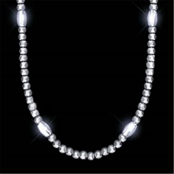 Blinkee A860 LED Necklace with Silver Beads