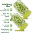 thumbnail image 7 of Januofit Sprouting Lids with Stand, BPA Free Plastic Sprout Maker Kit for Wide Mouth Mason Jars, Easy Seed Germination, Bean Sprouts Grow Kit, Sprout Maker, Alfalfa, Broccoli, Salad Greens, 7 of 7
