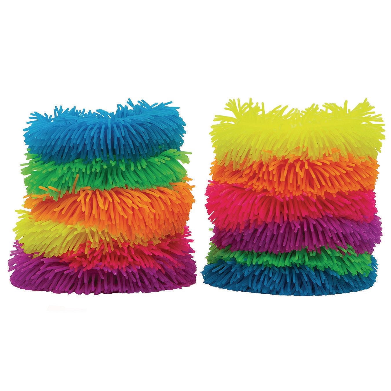 S&S Worldwide Extra-Large Puffer Sensory Ringed Bands for Tactile and Fidget Fun Set of 12