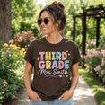 thumbnail image 2 of Third Grade Teacher Comfort Colors Shirt, Personalized Teacher Name Graphic Tee, Back to School Classroom Gift, 2 of 6