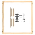 thumbnail image 1 of Unique Bargains Canvas Stretcher Bars Kit, 24x18 Inch Rectangle Solid Wood Frame for Paint, Prints, Oil Paintings, Wood Color, 1 of 5