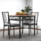 thumbnail image 2 of Garvee Conjunto de Comedor de 3 Piezas para 2 Personas, Mesa de Cocina con Estructura Metálica y 2 Sillas Tapizadas, Diseño que ahorra espacio, para Espacios Pequeños, Apartamento, Estilo retro, 2 of 7