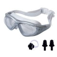 thumbnail image 4 of Gafas de natación de buceo transparentes con banda ajustable y antifugas, visión amplia. Gris, 4 of 8