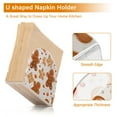 thumbnail image 4 of Gingerbread Man Cookies Napkin Holder for Table Clear Napkin Stand Paper Holder Acrylic Organizer Dispenser Napkins for Dinner Kitchen Restaurant Room, 4 of 8