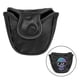 thumbnail image 3 of Cubierta de cabeza de Putter de mazo de Golf con diseño de de cuero PU resistente al agua/Cubierta protectora de cabeza de eje central de Gol , Negro Soledad Cubierta de la cabeza del putter de golf, 3 of 8