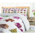 thumbnail image 5 of Ambesonne Colorful Duvet Cover Sets, Dinosaurs Extinction, 2-King, Multicolor, 5 of 7