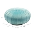 thumbnail image 6 of Zuo Modern Bund Velvet Ottoman, Light Blue, 6 of 6