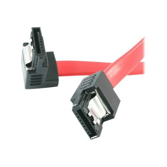 StarTech.com LSATA12RA1 1 ft. SATA to Right Angle SATA Cable Male to Male