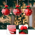 thumbnail image 6 of 3 Pieces Bell Ornaments Christmas Decorations Hanging Pendants Durable Iron for Holiday Party Xmas Tree Wreath, 6 of 9