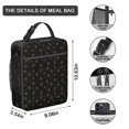 thumbnail image 3 of Bee Insulated Lunch Bag Box Men Reusable Lunch Bag with Detachable Handle Lunch Box Containers School Camping, 3 of 6